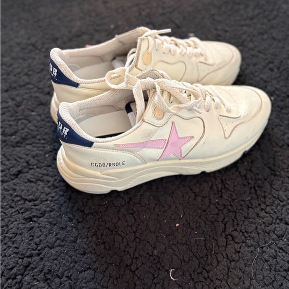 Golden Goose Cream and Pink Sneakers - Picture 2 of 6